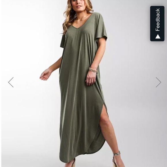 Boutique Green Maci Pocket Relaxed Fit T Dress - Picture 1 of 7